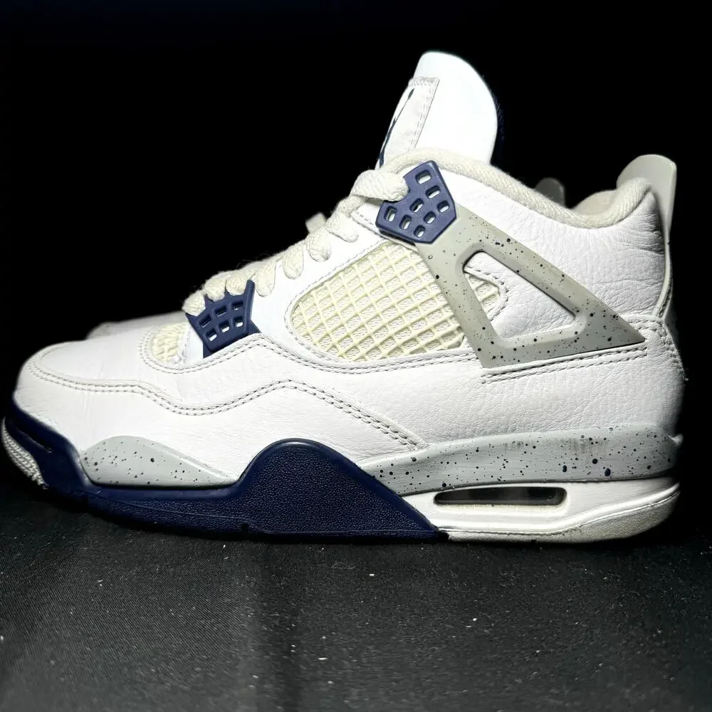Size 4.5 - Nike Air Jordan 4 Retro Midnight Navy Men's Shoes